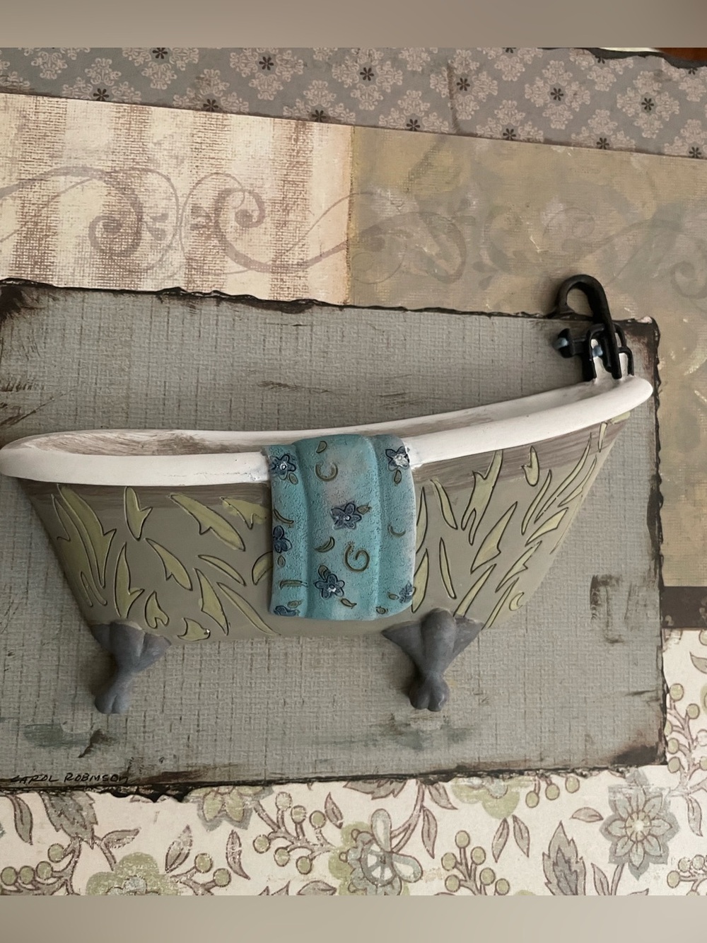 Bath Decor Plaque 3D